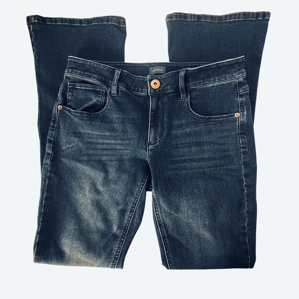 J. Jill Authentic Fit Boot Cut Jeans - Dark Blue Sz 2 - Picture 2 of 9